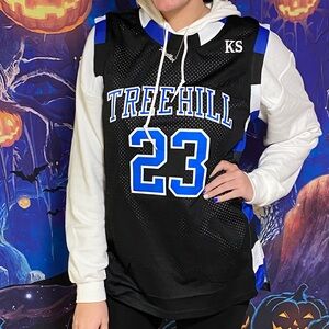 Authentic One Treehill Adult’s Black and Blue Basketball Jersey!